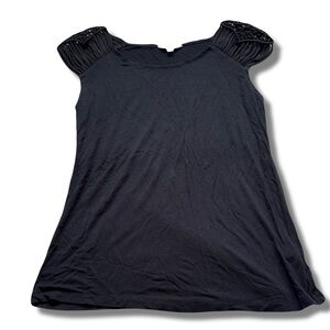 Reitmans Black Top With Shoulder Detailing Size XS